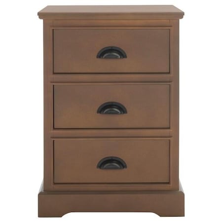 Safavieh Griffin 3 Drawer Side Table- Washed Natural Pine - 26.75 x 13.75 x 17.75 in. AMH5717B